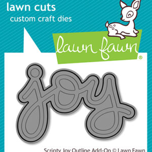 Lawn Fawn Die Scripty Joy Outline Add-on