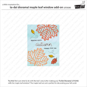 Lawn Fawn Die Ta-da! Diorama! Maple Leaf Window Add-on