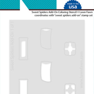 Lawn Fawn Stencil Sweet Spiders Add-on Coloring