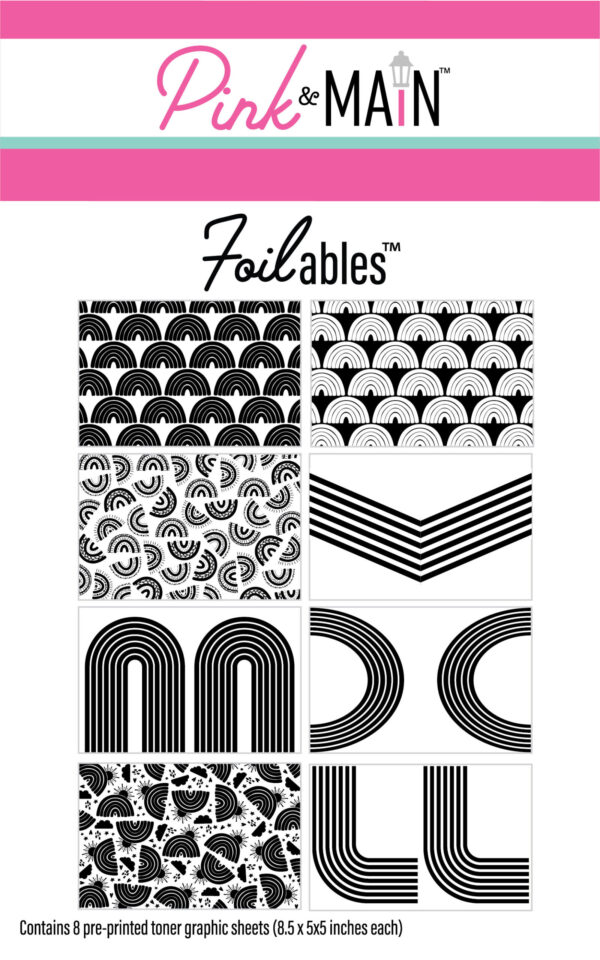 Pink & Main Foilables Sheets Rainbow Fun (8 Designs)