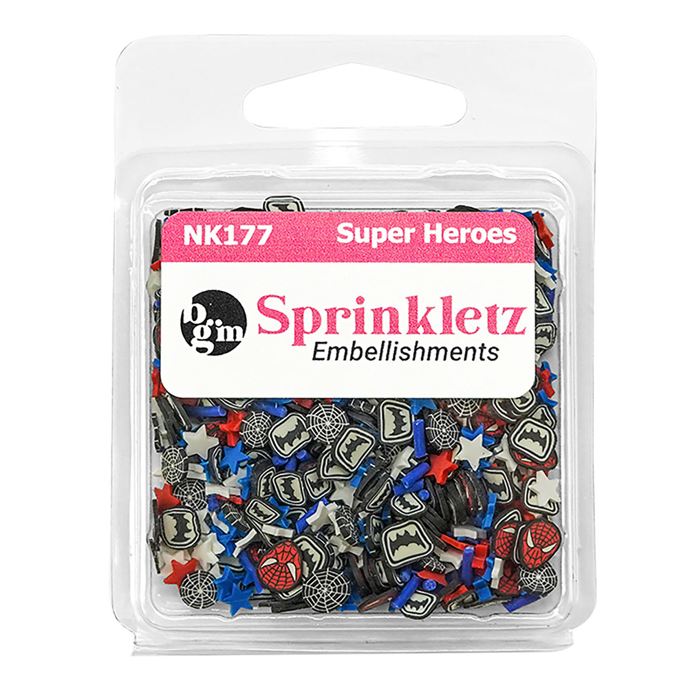 BUTTONS GALORE SPRINLETZ SUPER HEROES