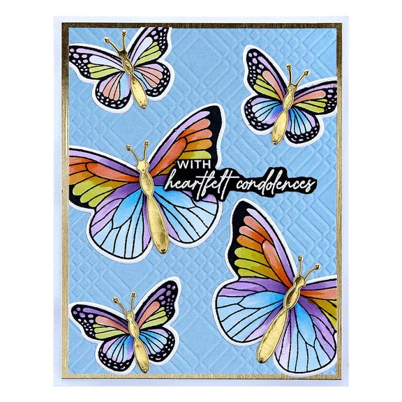 SPELLBINDERS DIAMOND PLAID EMBOSSING FOLDER