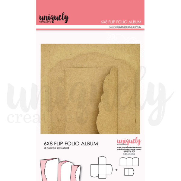 Uniquely Creative 6″X8″ Flip Folio Album Kraft Uniquely Creative 6"X8" Flip Folio Album Kraft