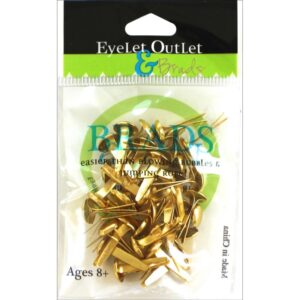 EYELET OUTLET 8 MM BRAD GOLD