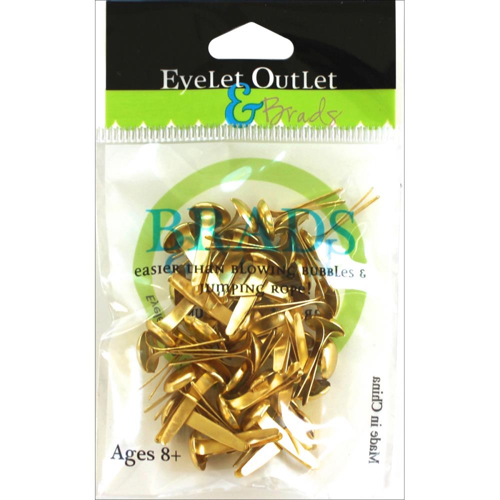 EYELET OUTLET 8 MM BRAD GOLD