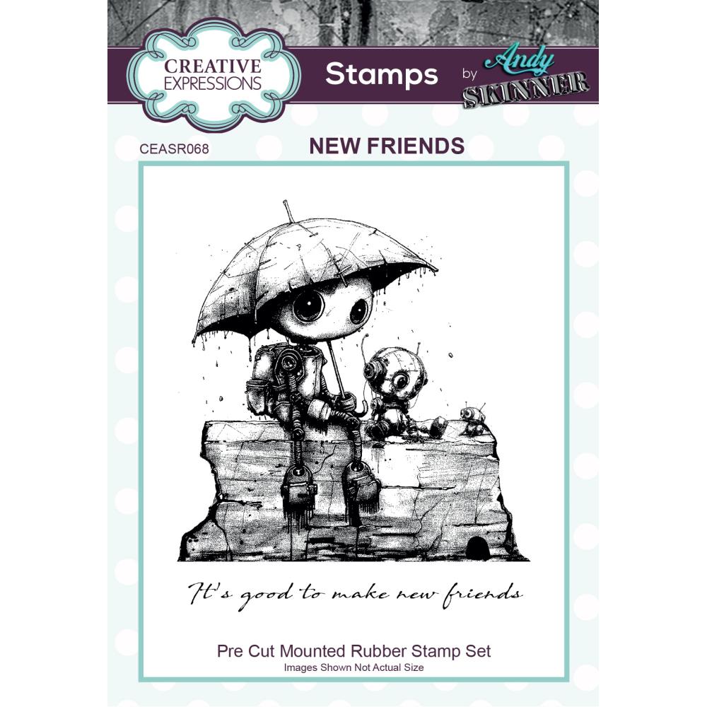 CREATIVE EXPRESSIONS STAMP NEW FRIENDS
