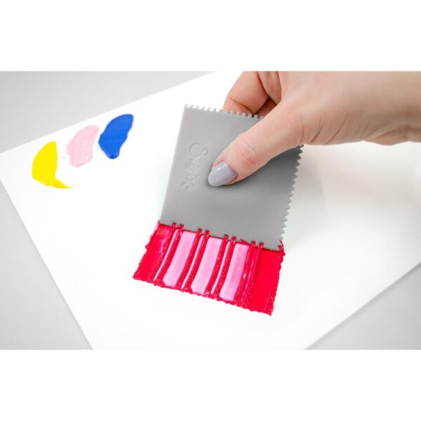 Sizzix Studio Making Tool Texture Tool, 3" X 3", Grey