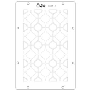 Sizzix Studio Stamps Set 15PK /3PK Stencils Retro By Vic Hollins