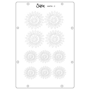 Sizzix Studio Stamps Set 5PK /3PK Stencils Ikigai By Cat Kerr