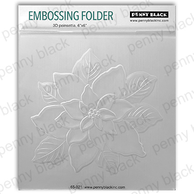 Penny Black Embossing Folder 3D Poinsettia Penny Black Embossing Folder 3D Poinsettia