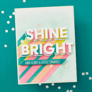 Spellbinders Layered Shine Bright Die & Stencil Bundle From the Shine Bright Collection By Carissa Wiley