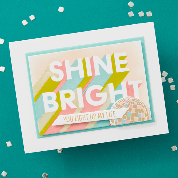 Spellbinders Layered Shine Bright Die & Stencil Bundle From the Shine Bright Collection By Carissa Wiley