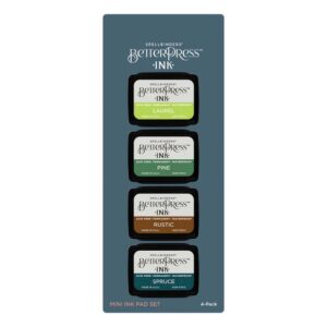 SPELLBINDERS BETTERPRESS INK SET 4 WOODLANDS