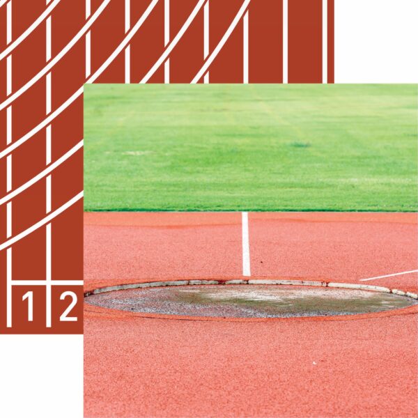 Reminisce Let's Play Track & Field 12X12 Discus Energy