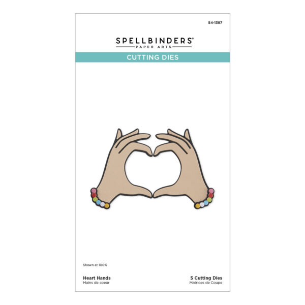 Spellbinders Heart Hands Etched Dies From the Beads of Friendship Collection Spellbinders Heart Hands Etched Dies From the Beads of Friendship Collection