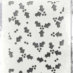 Art Gone Wild Tim Holtz Stencil Tiny Holly