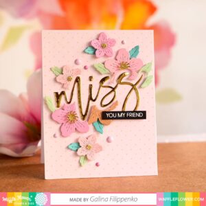 WAFFLE FLOWER STAMP & DIE COMBO OVERSIZED MISS