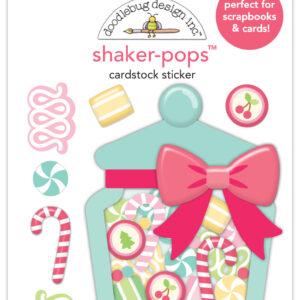 Doodlebug Tinsel Time Christmas Candy Shaker-pops