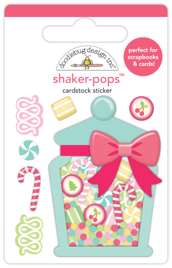 Doodlebug Tinsel Time Christmas Candy Shaker-pops Doodlebug Tinsel Time Christmas Candy Shaker-pops