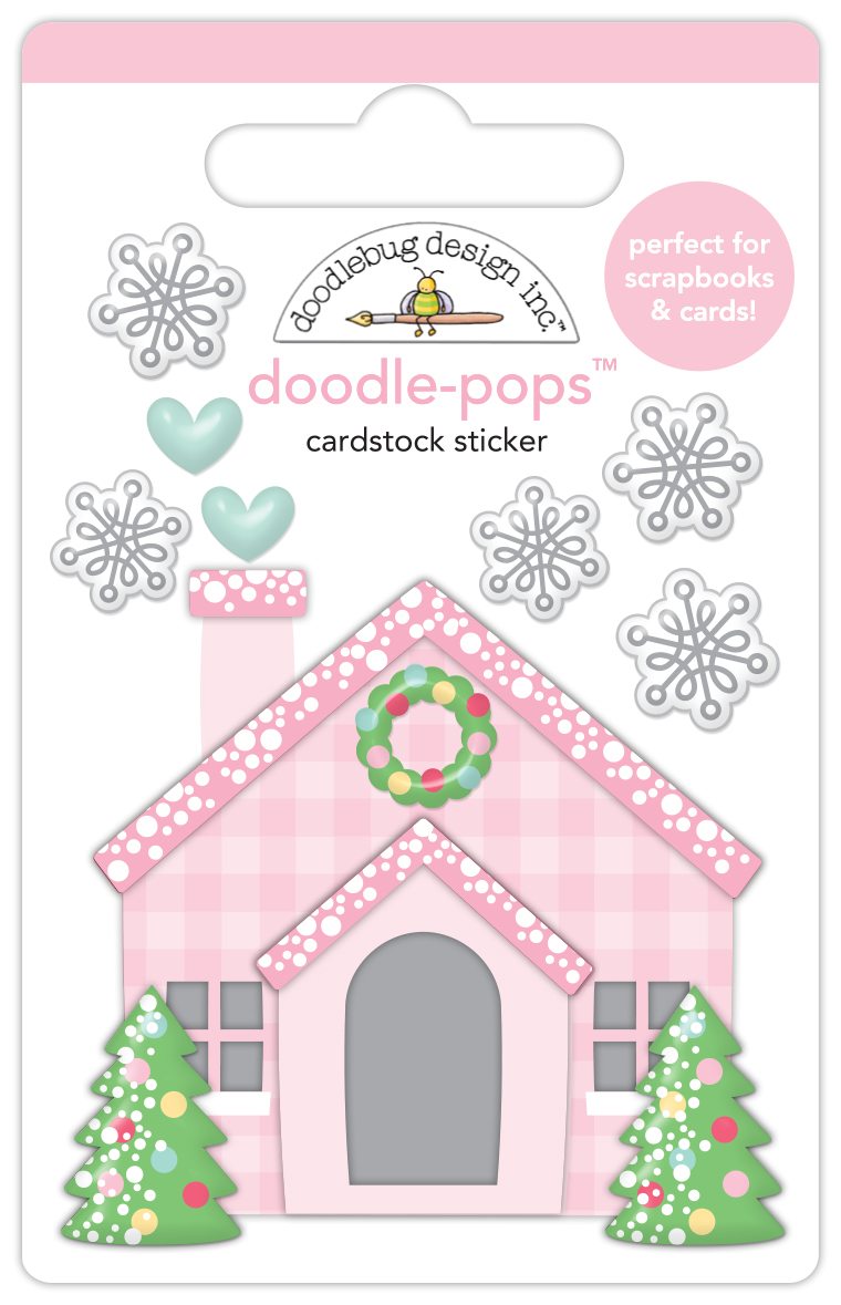 Doodlebug Tinsel Time Christmas Cottage Doodle-pops