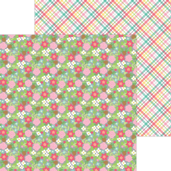 Doodlebug Tinsel Time 12X12 Festive Floral Doodlebug Tinsel Time 12X12 Festive Floral