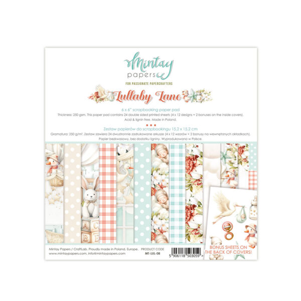 Mintay Lullaby Lane 6 X 6 Paper Pad Mintay Lullaby Lane 6 X 6 Paper Pad