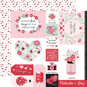Echo Park Valentine's Day 12X12 Multi Journaling Cards