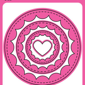 PINK & MAIN DIE REVERSE SCALLOP CIRCLE
