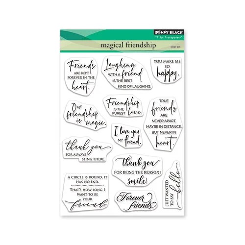 PENNY BLACK JOYFUL SENTIMENTS CLEAR STAMP