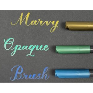 MARVY UCHIDA OPAQUE BRUSH METALLIC MARKER