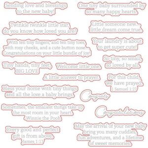 HONEY BEE INSIDE WELCOME BABY SENTIMENTS