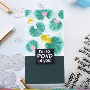 Waffle Flower Die Pond With Lily Pads