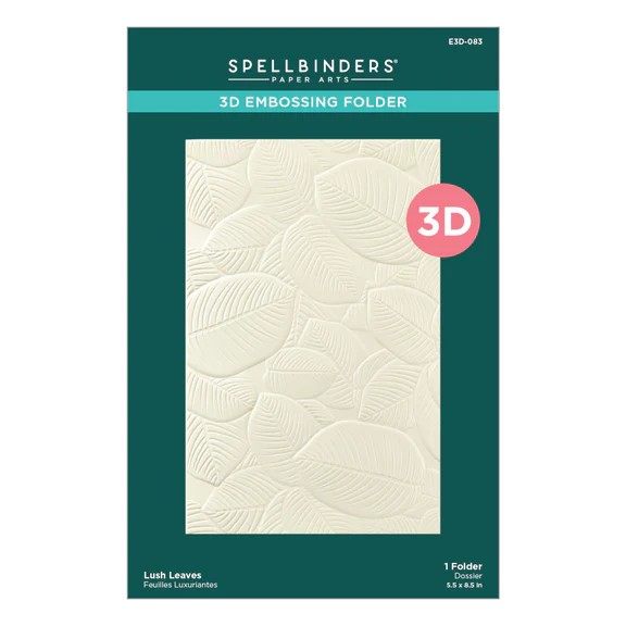 Spellbinders 3D Embossing Folder Lush Leaves Spellbinders 3D Embossing Folder Lush Leaves