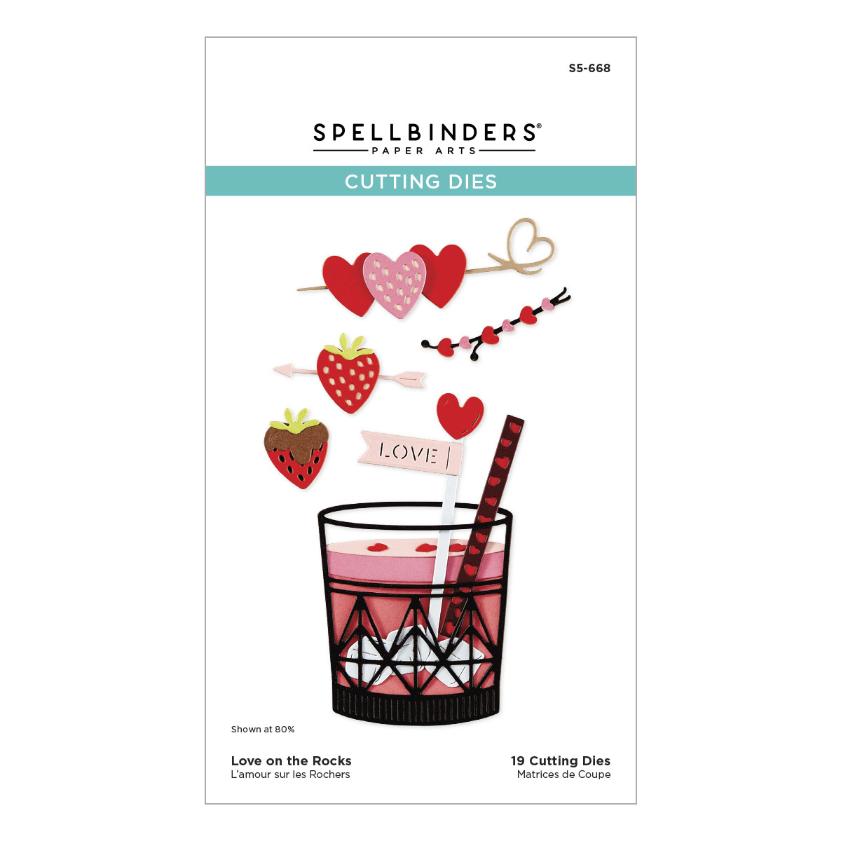 Spellbinders Love On the Rocks Etched Dies From the Love On the Rocks Collection