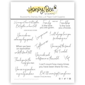 HONEY BEE STAMP LEAN ON EACH OTHER