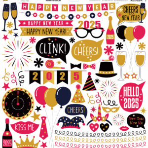 Reminisce Cheers To A New Year Sticker