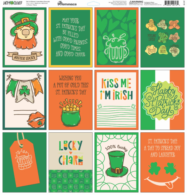 Reminisce Lucky Clover Sticker