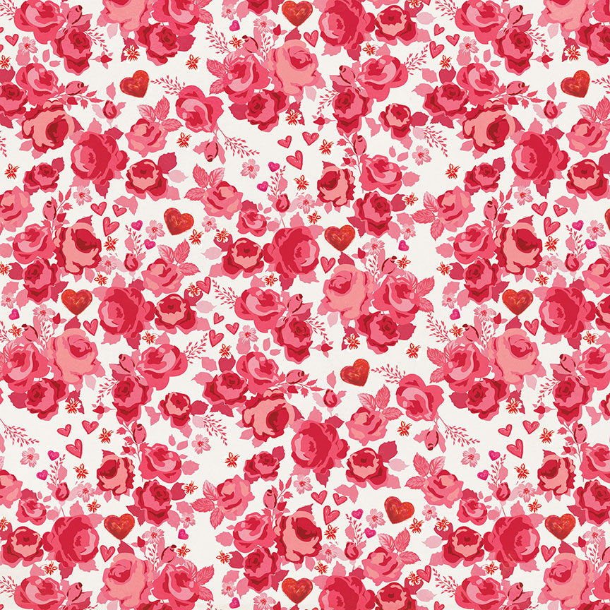 Photo Play Love Notes 12X12 Hearts & Flowers