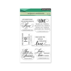 PENNY BLACK CLEAR SCRIPTURE SENTIMENTS