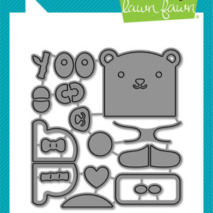 Lawn Fawn Die Tiny Gift Box Panda and Bear Add-on