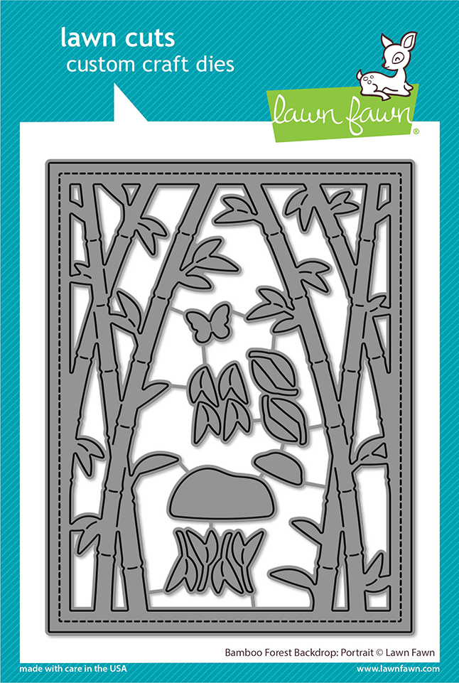 Lawn Fawn Die Bamboo Forest Backdrop: Portrait