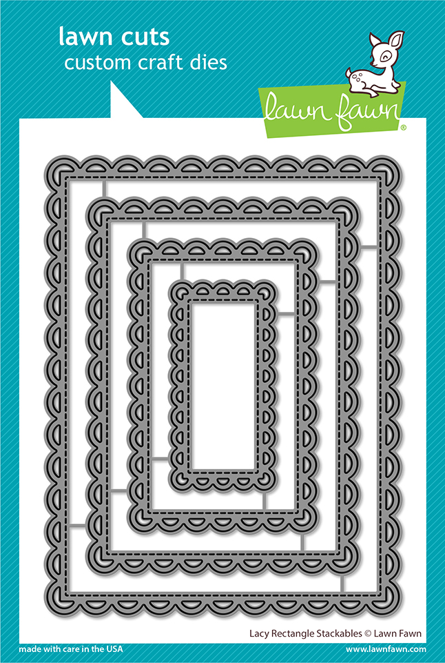 Lawn Fawn Die Lacy Rectangle Stackables