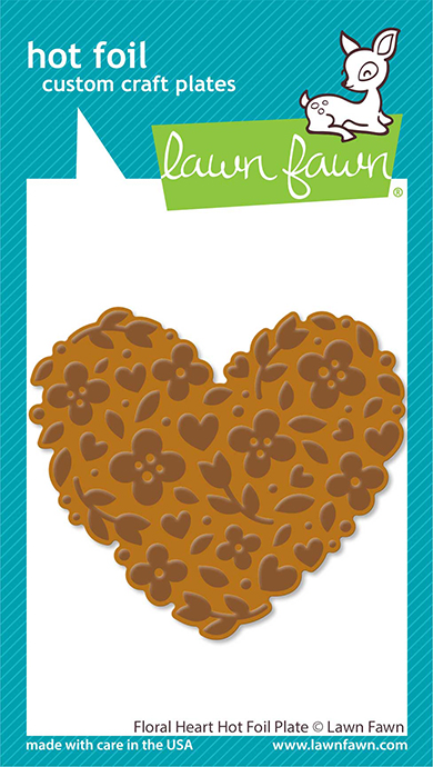 Lffoil Plate Floral Heart