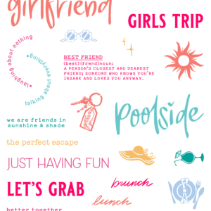 LDRS Stamp Hey Girlfriend Collage