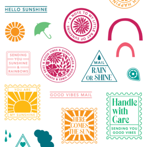 LDRS Stamp Here Comes the Sun Postage Collage