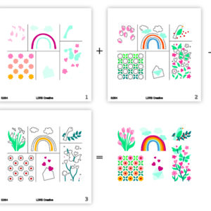 LDRS Stencil All Occasions Postage Collage