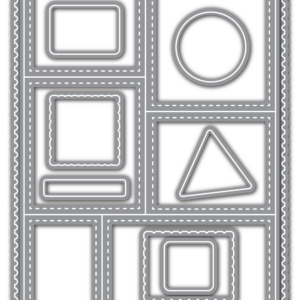 LDRS Die Nested Postage Collage