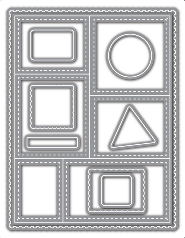 LDRS Die Nested Postage Collage LDRS Die Nested Postage Collage