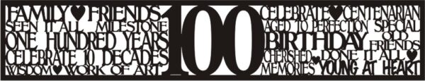 Petticoat Parlor Birthday Border 100
