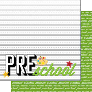 SCRAPBOOK CUSTOMS GRADES 12X12 PRE-SCHOOL